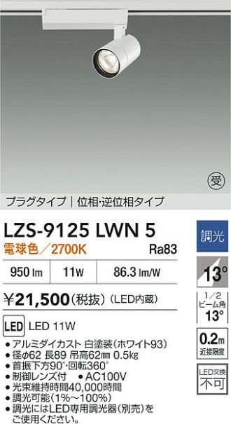 LZS-9125LWN5