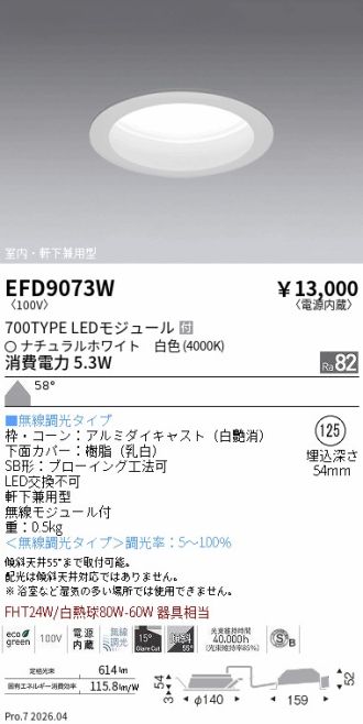 EFD9073W