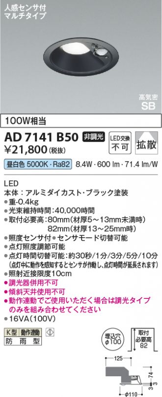AD7141B50