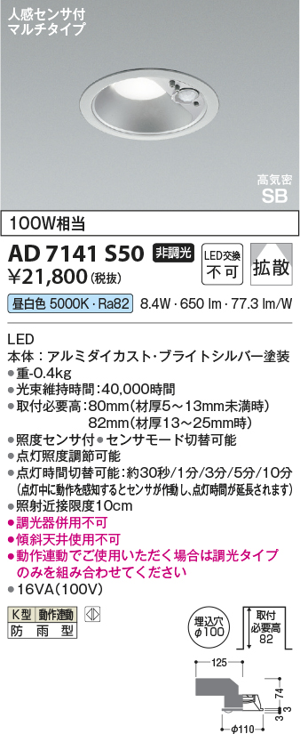 AD7141S50