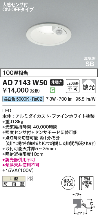 KAD7143W50
