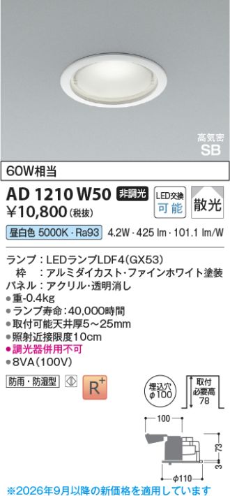 AD1210W50