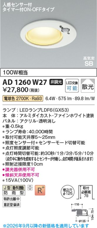 AD1260W27