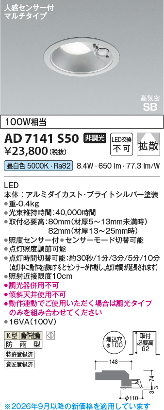 AD7141S50