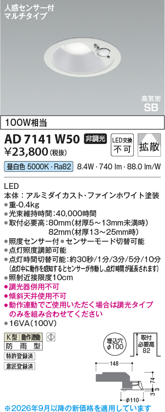 AD7141W50