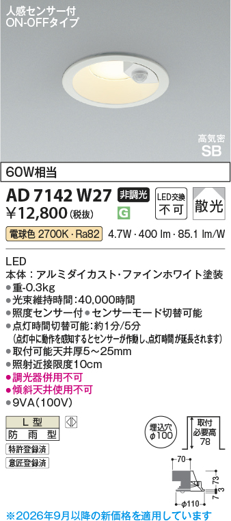 AD7142W27