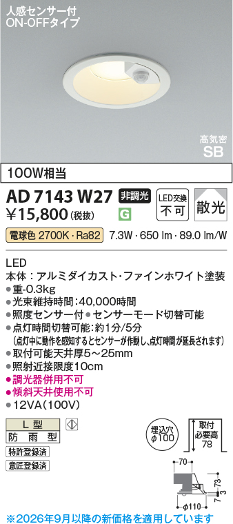 AD7143W27