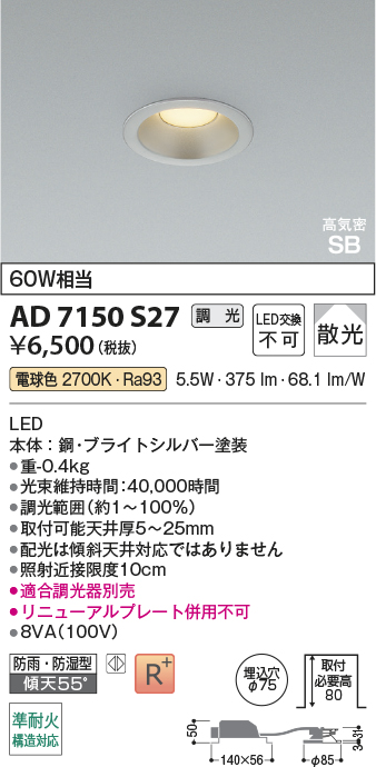 AD7150S27