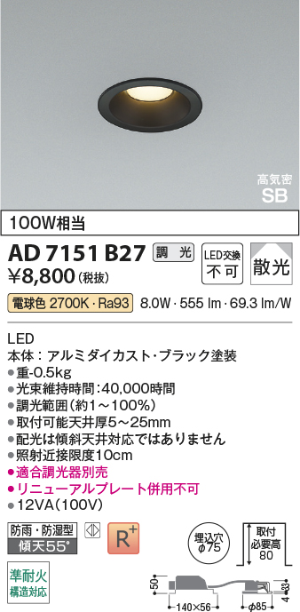 AD7151B27
