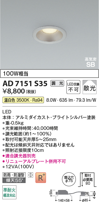 AD7151S35