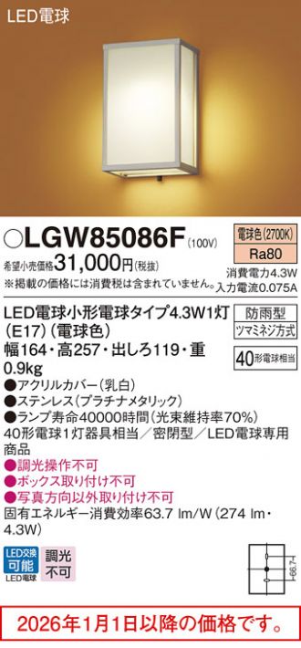 LGW85086F