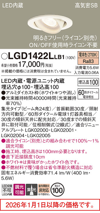 LGD1422LLB1