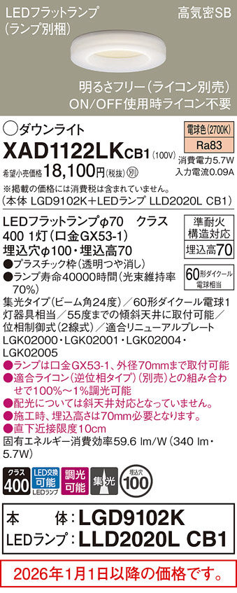 XAD1122LKCB1