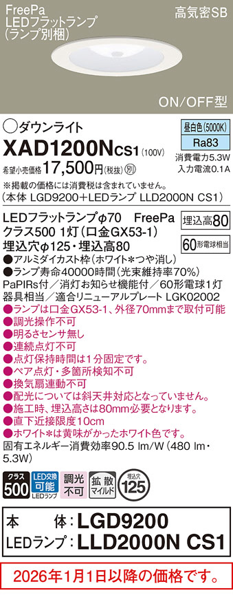 XAD1200NCS1