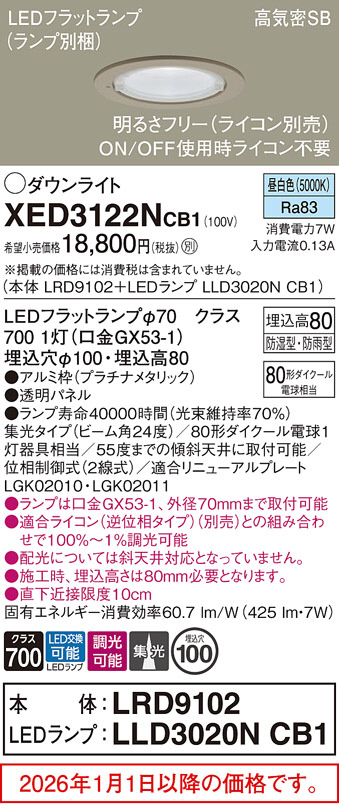XED3122NCB1