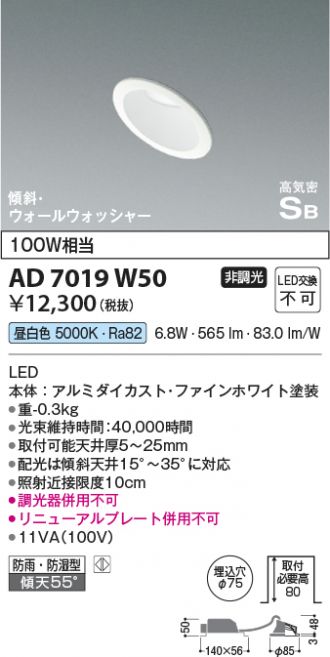 AD7019W50