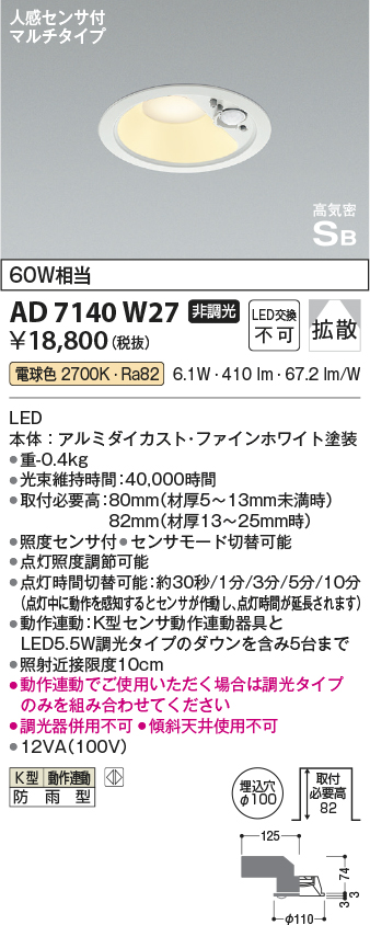 AD7140W27