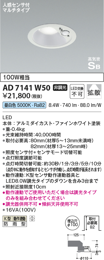 AD7141W50