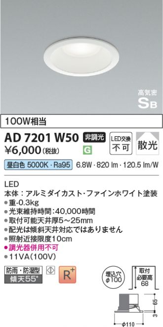 AD7201W50