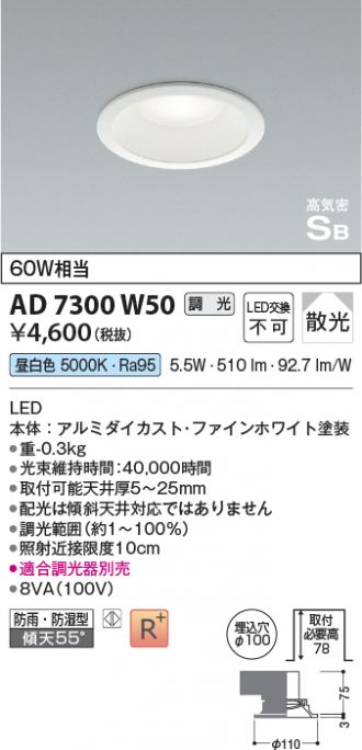 AD7300W50