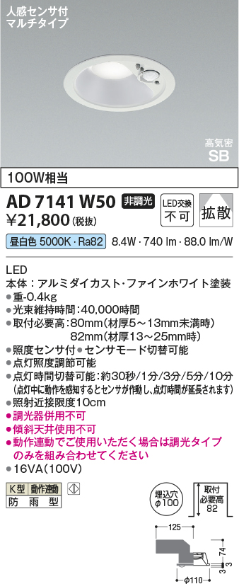 AD7141W50
