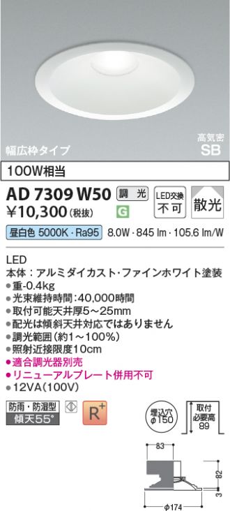 AD7309W50